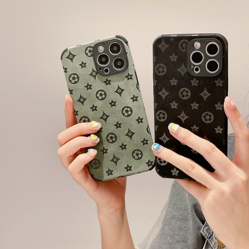 Ốp Điện Thoại Giả Lông Thú Mềm Chống Va Đập In Logo LV Thời Trang Cho Iphone X Xr Xs 11 Pro 12 13 Pro Max 11