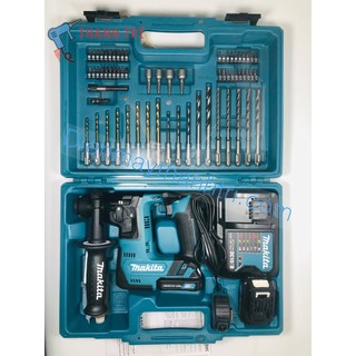 SALE OFF SET HR140 DSAE1 SET KHOAN BÊ TÔNG PIN MAKITA  (2 pin 2.0Ah, 1 sạc nhanh)