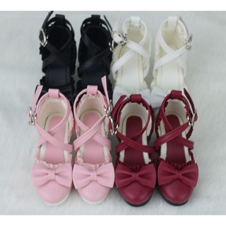 Giày viền ren tiểu thư cho búp bê bjd 1/3 /1/4