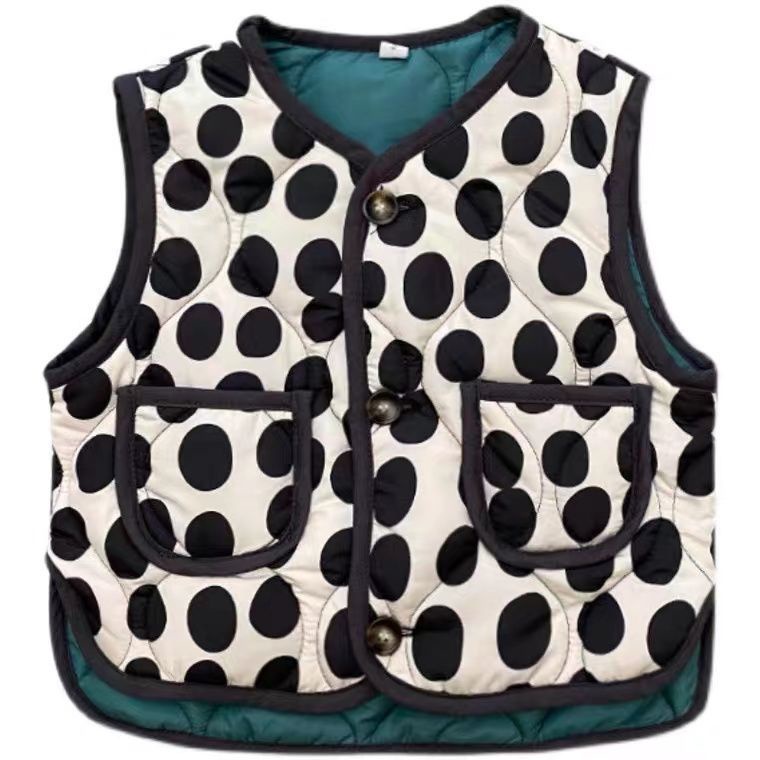 Áo Khoác Thu Đông Không Tay Giữ Ấm Phong Cách Hàn Quốc Hợp Thời Trang Mới Cho Bé Trai Và Bé Gái