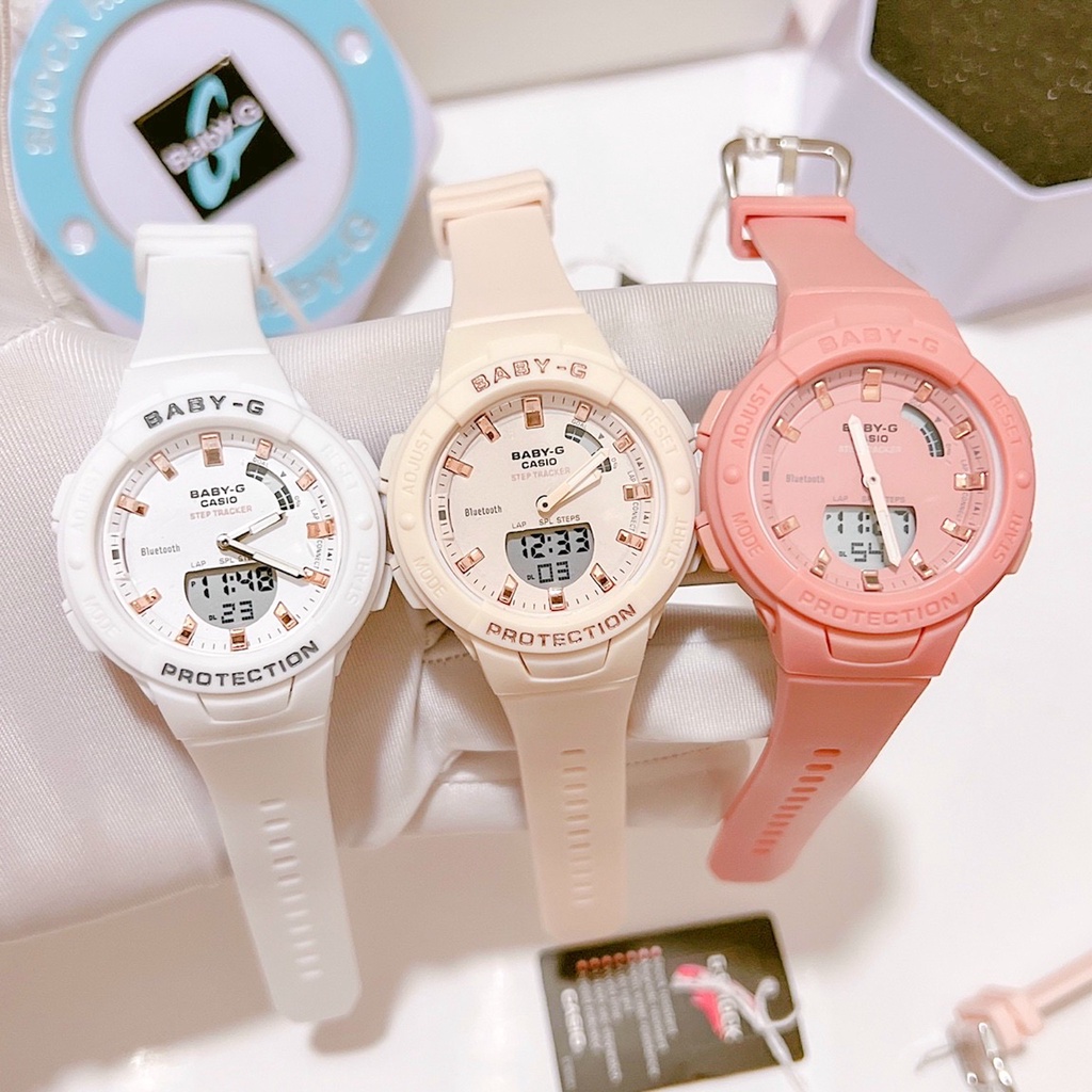 Đồng hồ nữ Casio - Baby - G, Size 38mm, đồng hồ điện tử, chất liệu dây cao su, kính cường lực, thể thao, dành cho nữ