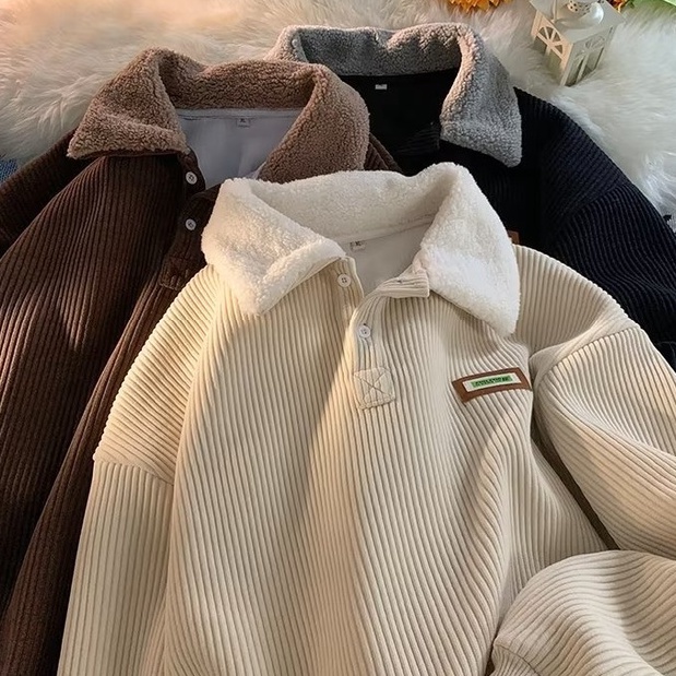 Áo Sweater Polo Dáng Rộng Thời Trang Hàn Quốc Cá Tính Cho Nam áo len nam cao cấp áo len nữ form rộng áo len đẹp áo sweater unisex