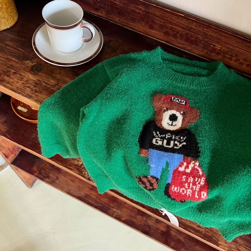 Áo Len Bé Trai - Áo Len Gấu Bé Gái Quảng Châu Cao Cấp Hãng Mmggbaby