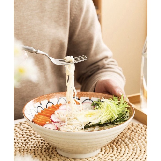 Bát tô loe sứ thổ cẩm sẵn 4 mẫu