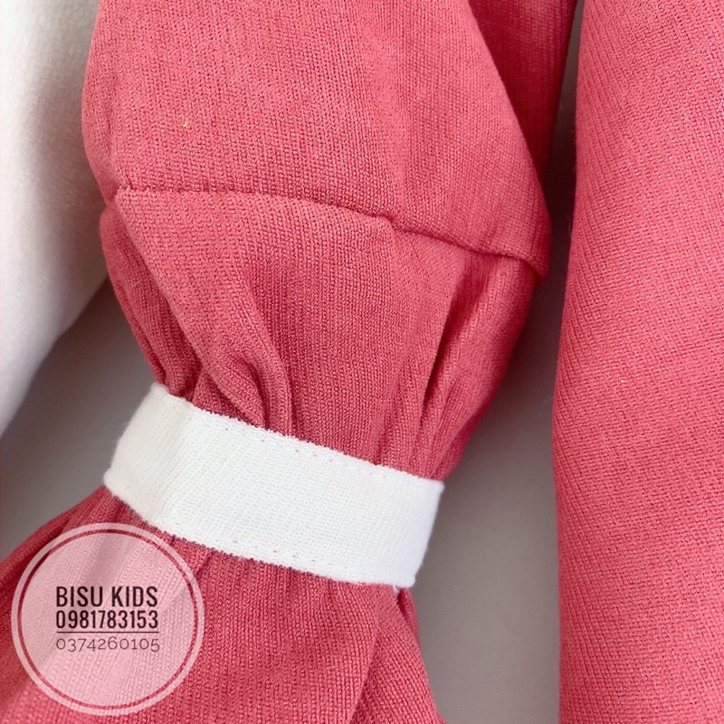 Váy bé gái,Váy cho bé gái mùa thu đông chất liệu nhung chéo size cho bé từ 8-32kg