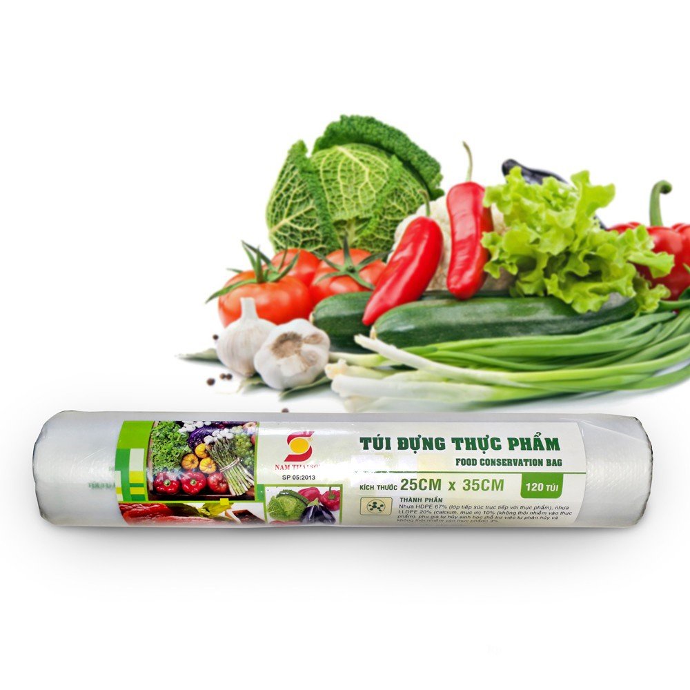 Túi Đựng Thực Phẩm Tự Hủy Sinh Học 20cm x 30cm (120 túi/cuộn) AMZO