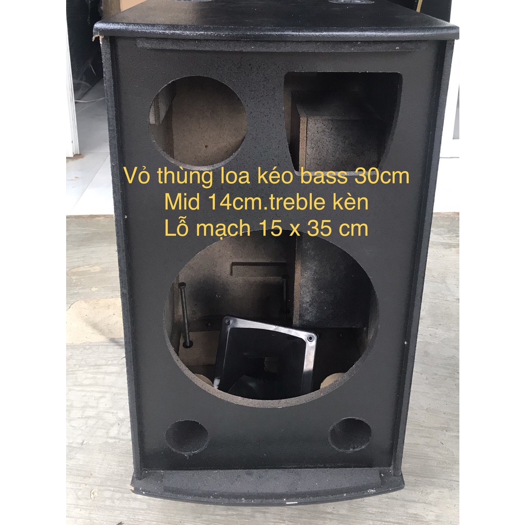 Vỏ thùng loa kéo 30 đơn.mạch 15cm x 35cm