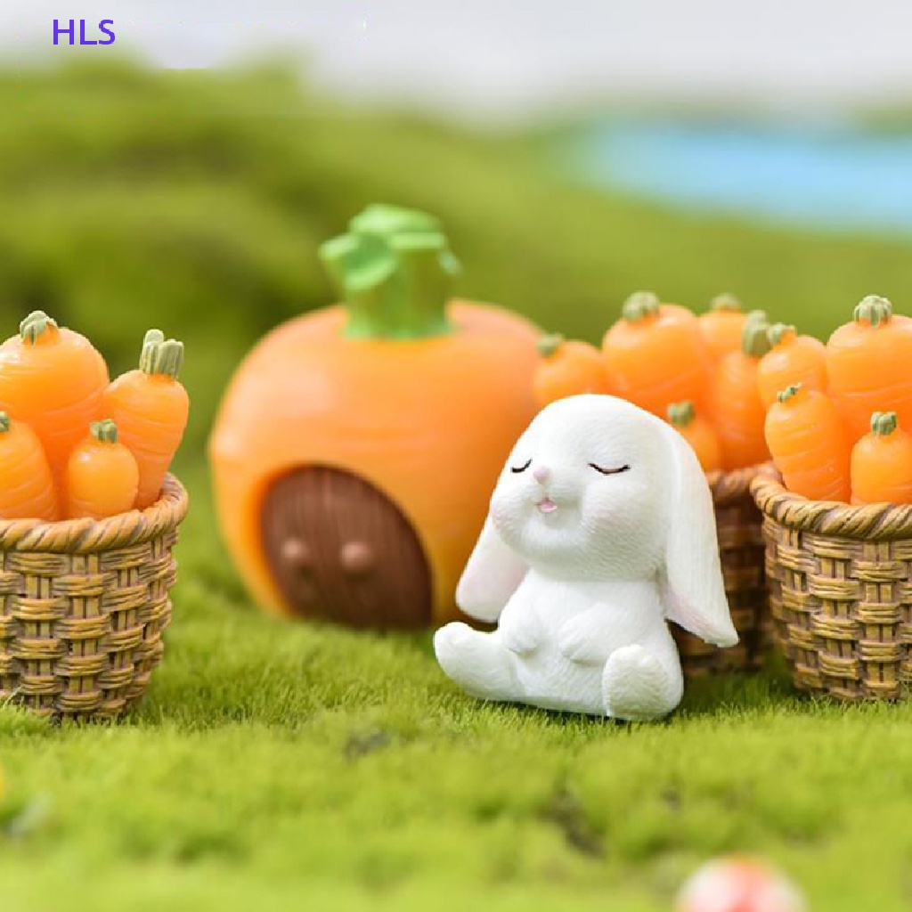 Mô Hình Chú Thỏ Mini Bằng Resin Trang Trí Lễ Phục Sinh