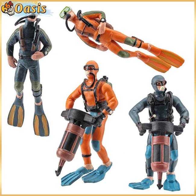 Mô Hình Thợ Lặn Sống Động Như Thật Dùng Trang Trí Bể Cá