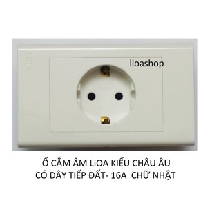Ổ CẮM ĐƠN LiOA KIỂU CHÂU ÂU- SCHUKO.