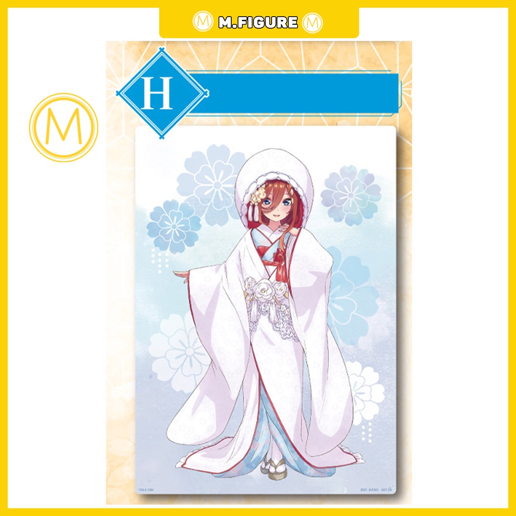 TRANH PVC NHÀ CÓ 5 NÀNG DÂU - ICHIBAN KUJI - GOTOUBUN NO HANAYOME ART BOARD