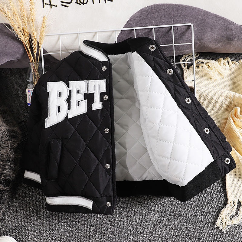 Áo Khoác Bóng Chày Thể Thao Thời Trang Thu Đông Cho Bé Trai 5 Tuổi