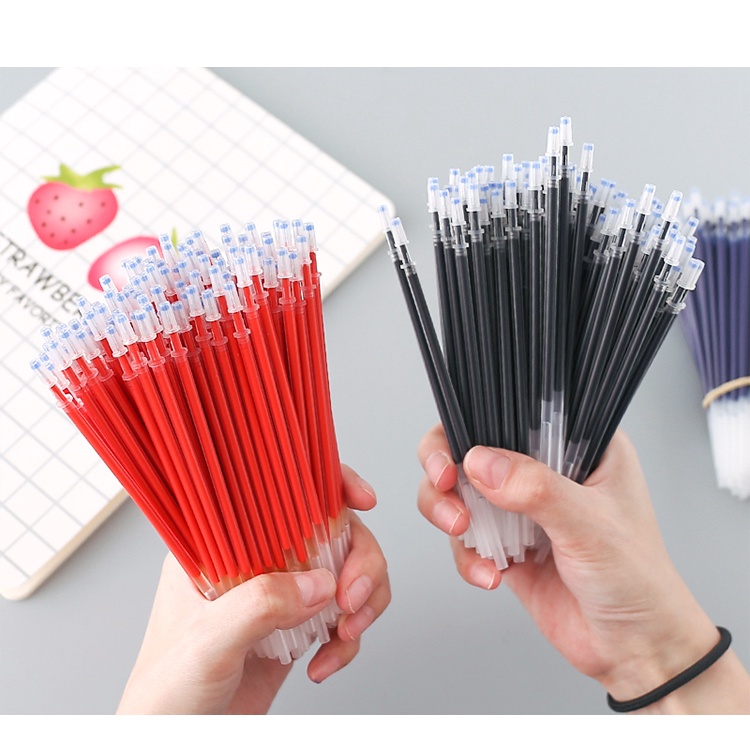 Ruột bút gel ngòi 0.5mm - 10 cái - màu xanh , đen , đỏ - Ruột bút mực gel cao cấp - MIYABI STORE