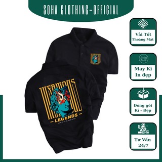 Áo polo nam , cổ dệt bo len , hình in sắc nét ,áo thun nam có cổ tay ngắn thanh lịch POLO-40- Soha Clothing