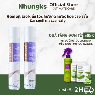Gôm xịt tóc karseell italy 380ml keo xịt tóc giữ nếp tạo kiểu nam nữ hương nước hoa - nhungks.store