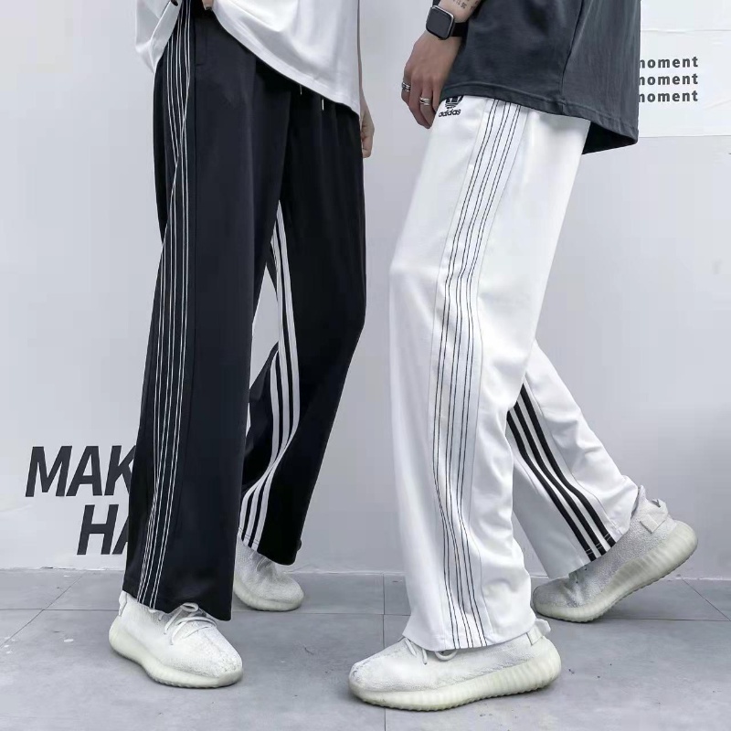 Quần Dài Thể Thao Adidas 100% Chính Hãng Kẻ Sọc Cá Tính Cho Nam