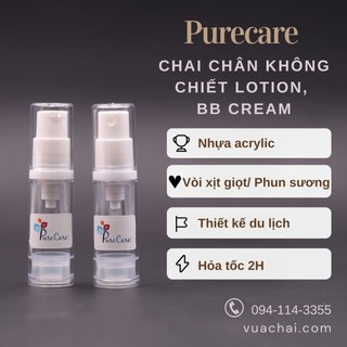 Chai chân không 5ml 10ml 15ml XỊT GIỌT/PHUN SƯƠNG du lịch chiết nước hoa, toner tinh dầu