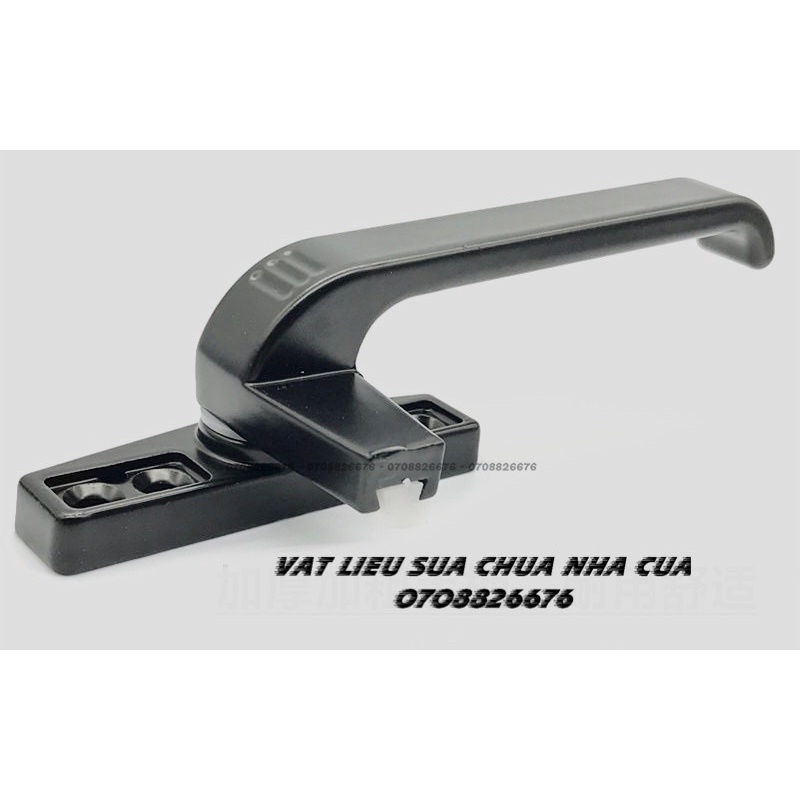 Tay Gạt Cửa Nhôm - 814 -  Có Chân - Không Chân - Màu trắng/đen cao cấp