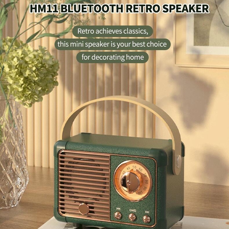 Loa Bluetooth HM11 Phong Cách Vintage Độc Đáo