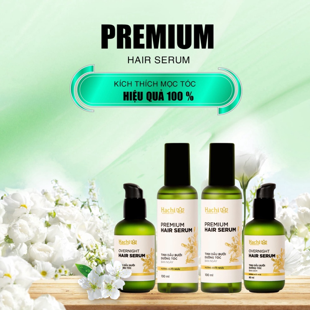 Tinh chất dầu mọc tóc Overnigth Hair Serum 80ml - Xịt tinh chất dầu bưởi dưỡng tóc ban đêm kích thích mọc tóc ngăn rụng