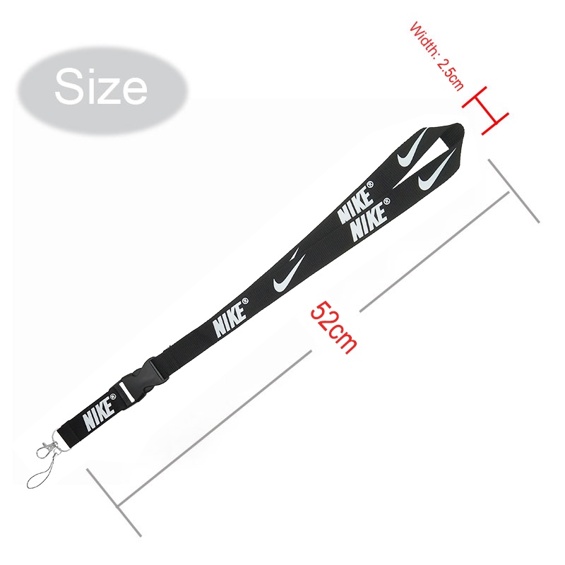 Horizontal Badge Holder With Neck Lanyard Keychain ID Card Protector Case Work Student Name Tag Key Ring