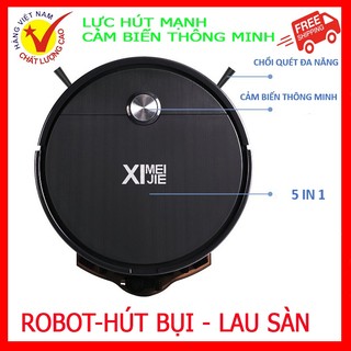 Robot hút bụi lau nhà - Robot hút bụi lau nhà - Robot hút bụi - ROBOT HÚT BỤI tự động cảm biến thông minh chống dơi ,đâp