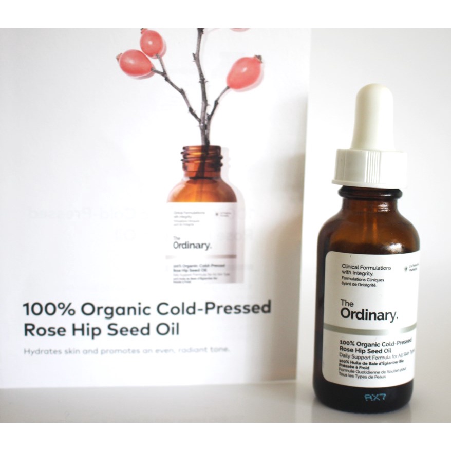 Dầu dưỡng 100% Organic Cold-Pressed Rose Hip Seed Oil - The Ordinary (Date Dài)