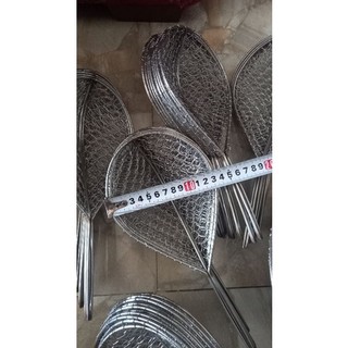 Combo : vợt cá inox 13cm và cò bóp 2m