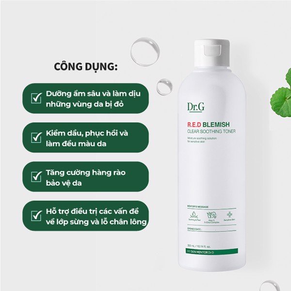 Nước hoa hồng Dr.G R.E.D Blemish Clear Soothing Toner 300ml