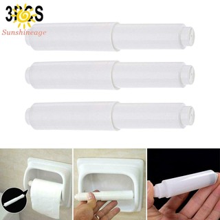 SUNAGE- ~3Pcs White Replacement Toilet Paper Roll Holder Roller Spindle Insert-Spring【SUNAGE- HOT Fashion】