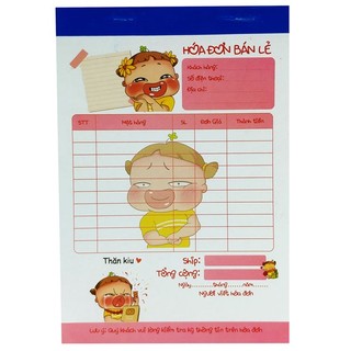 Combo 20 cuốn hoá đơn 1 liên hình