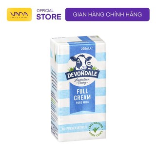 Sữa tươi nguyên kem devondale úc full cream pure milk 200ml