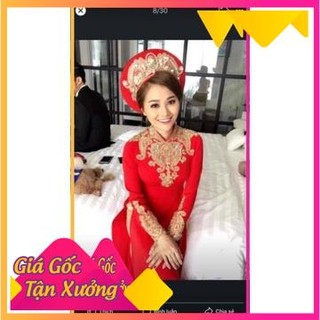 Áo dài cô dâu 6 tà kèm quần