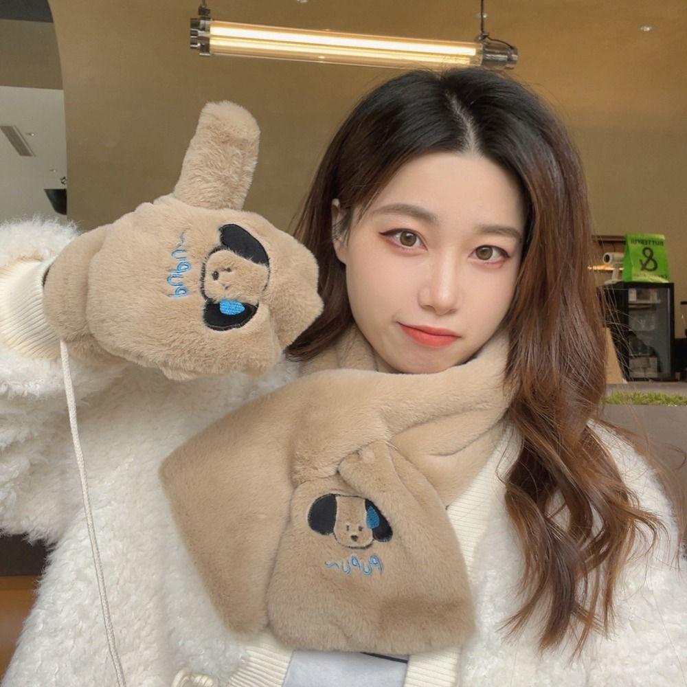 Khăn Choàng Cổ Dày Dặn Chống Gió Co Giãn Thời Trang Thu Đông Cho Nữ