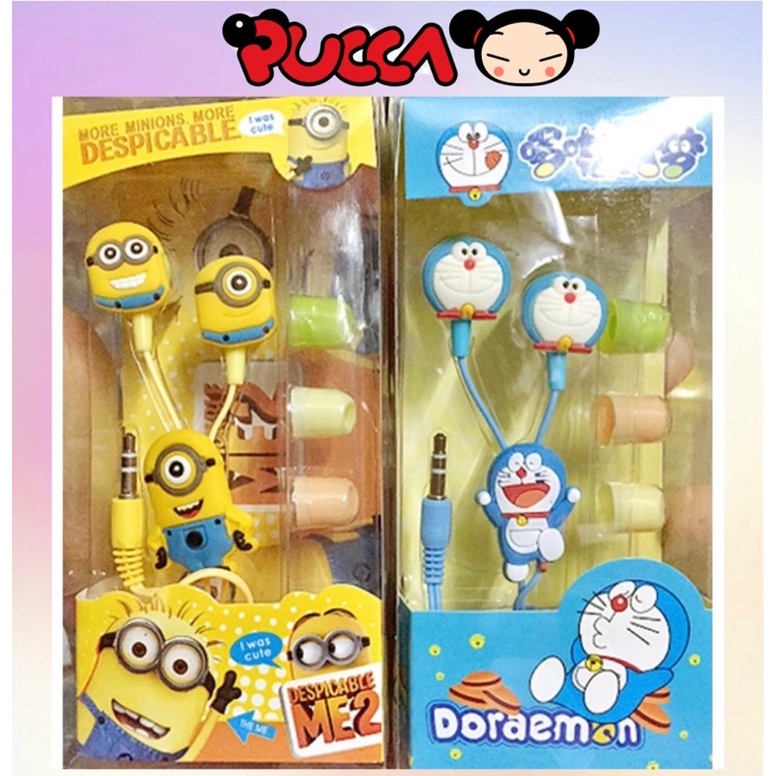 Tai Nghe Jack 3.5 Hoạt Hình Minion, Doraemon, Kitty