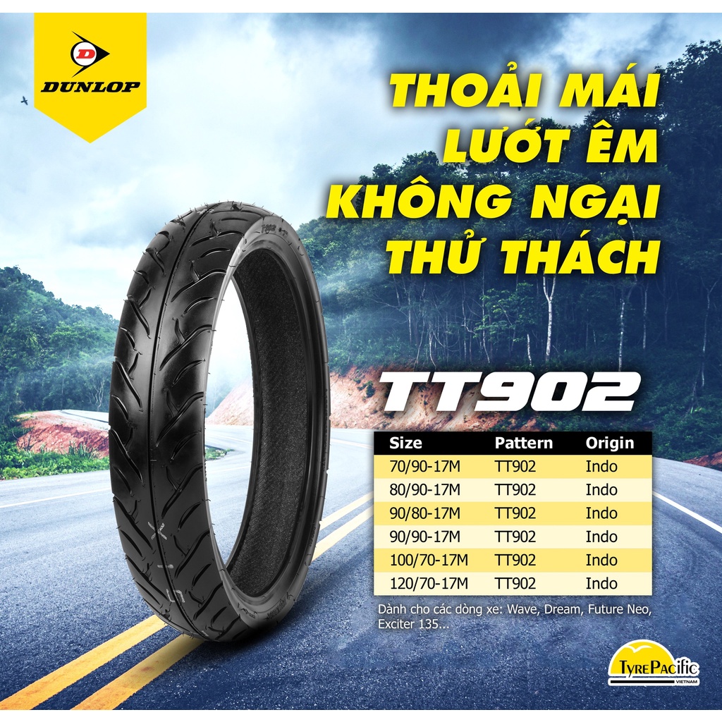 Vỏ lốp DUNLOP TT902 JU.SI.WAVE,EX