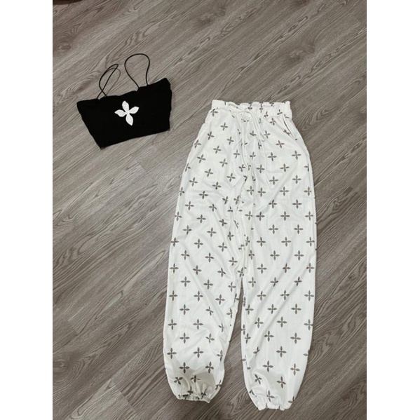 Set 2 dây thể thao quần dài bo chun ( hình thật )