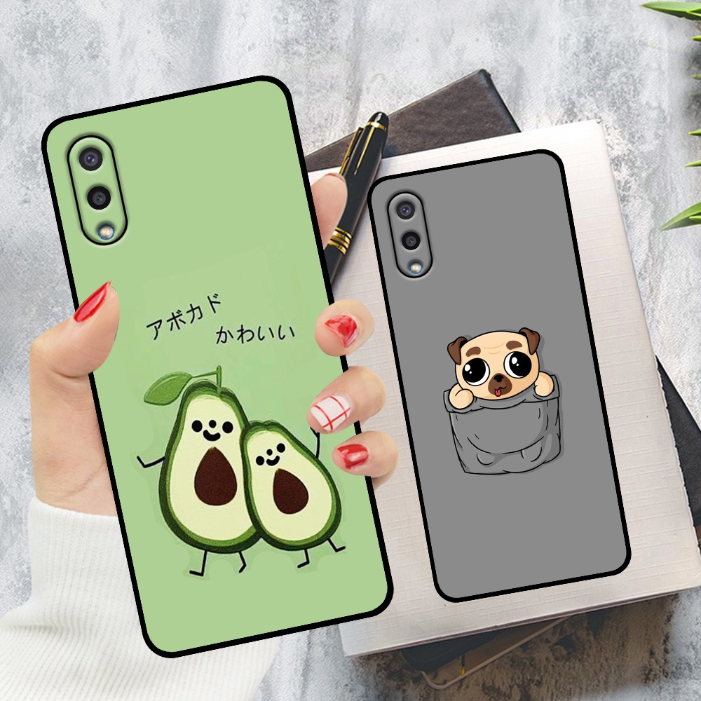 Ốp lưng Samsung A02 / M02 in hình quả bơ, hươu, khủng long siêu dễ thương