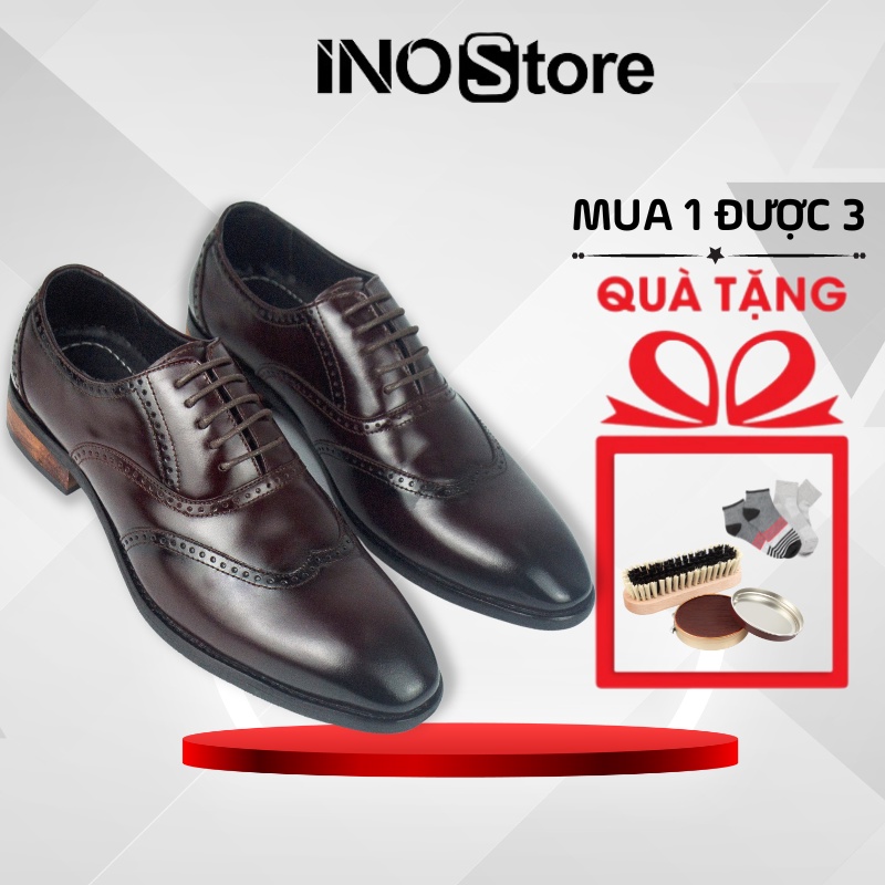 Giày Tây Nam Oxford Công Sở Cao Cấp INODA Phong Cách Châu Âu - IM6 - Bảo Hành 12 tháng - Đổi trả trong 7 Ngày