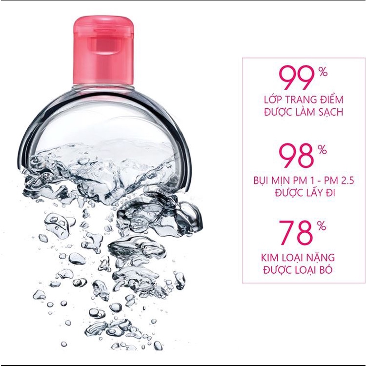 Nước Tẩy Trang Bioderma Xanh, Hồng Nắp Bật 500ml