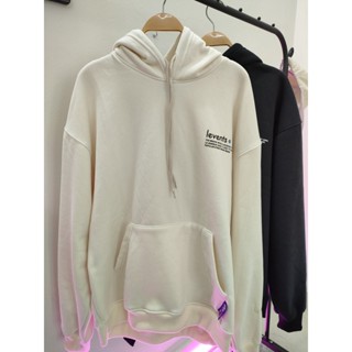 Áo Hoodie Levents [FREESHIP] Collab/ Cream & Black - Áo khoác nỉ bông dày dặn Uinsex - Duai HD06