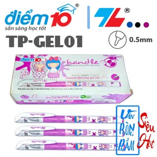Bút gel handle - điểm 10/thiên long tp - gel01, 20 cây/hộp