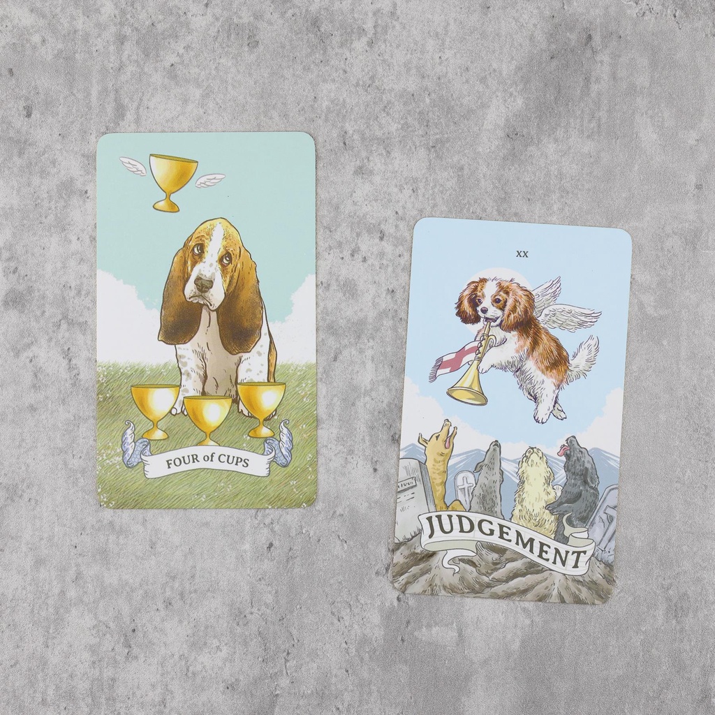 Cute dog Aibo Tarot cards Deck Beginner Divination Oracle Game
