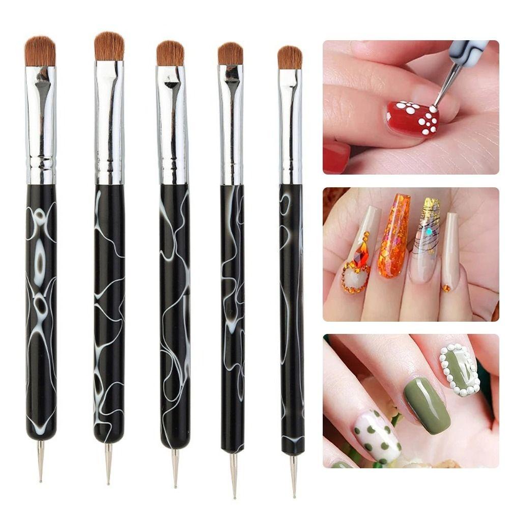 Eutus Cọ Vẽ Móng Tay Gel UV Acrylic Chấm Bi