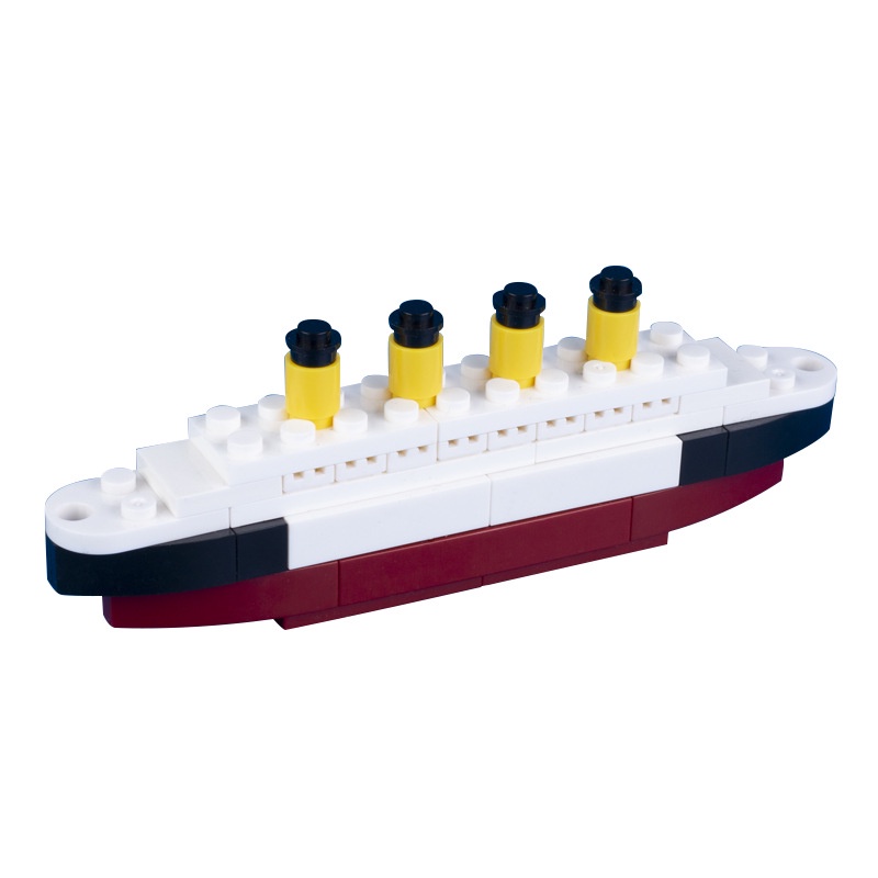 Moc Mô Hình Tàu titanic mini Lắp Ráp Cho Bé