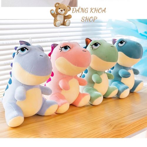 Gấu Bông Khủng Long Đốm Ngồi - Thú Nhồi Bông Khủng Long Ngồi Cao Cấp NUTA