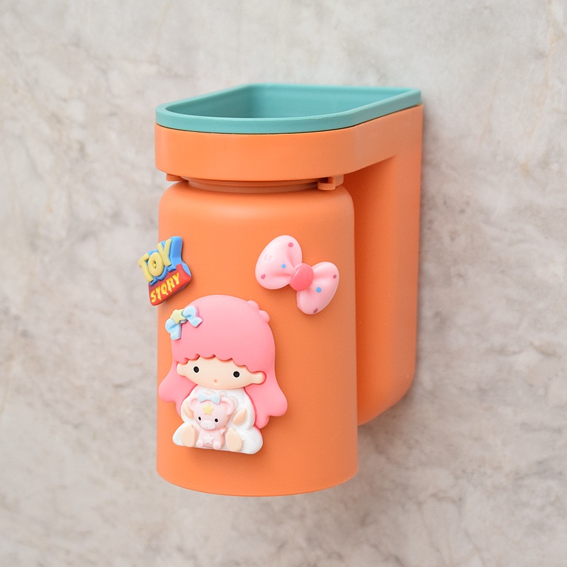 Giá để bàn chải đánh răng cho bé cute kèm stiker dễ thương ngỗ nghĩnh đựng bàn chải dễ dàng