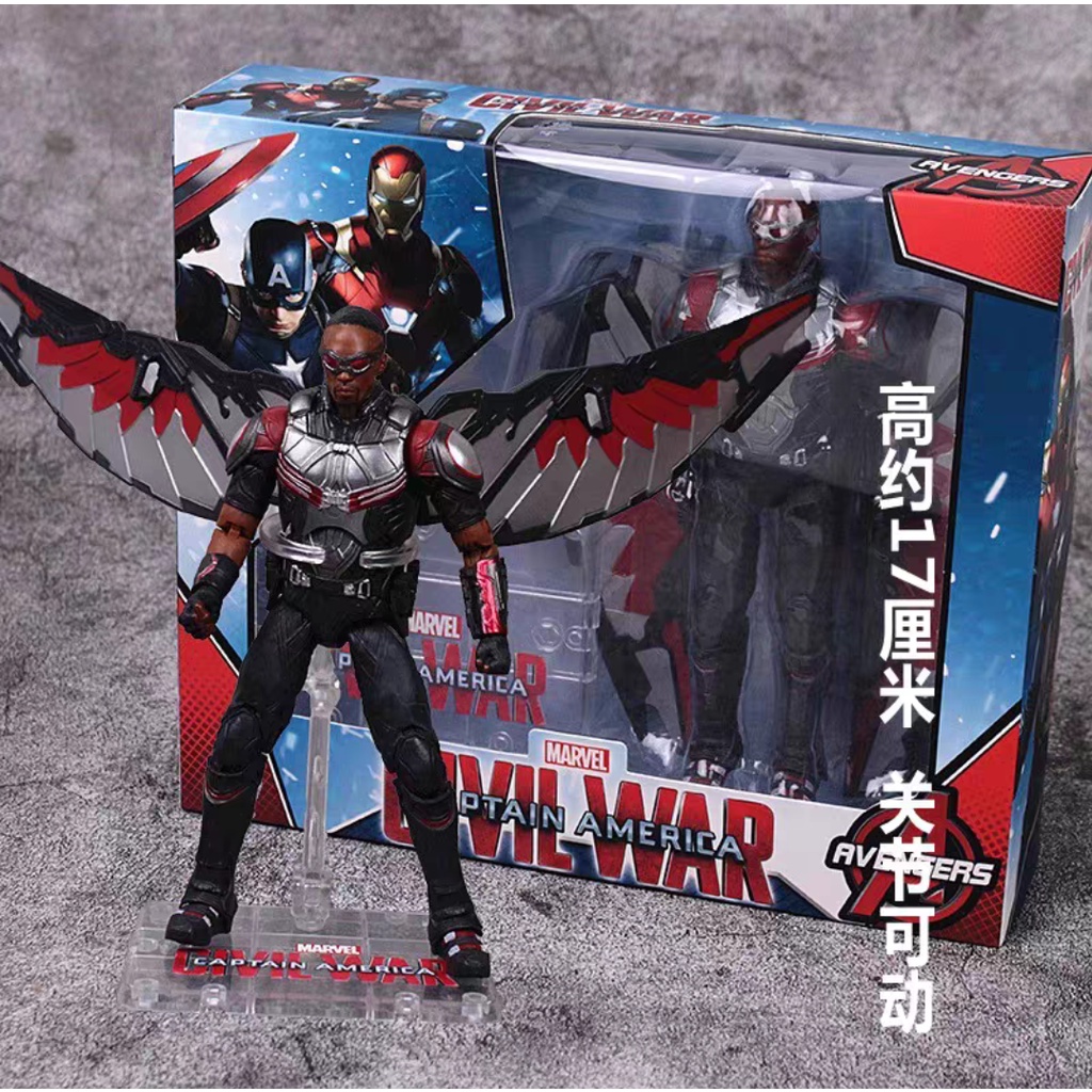 17cm / 12 '&#Set 39 Mô Hình Đồ Chơi Anh Hùng Marvel Avengers Titan the Falcon Và Binh Lính Mùa Đông Captain America Cho Trẻ Em XSNF