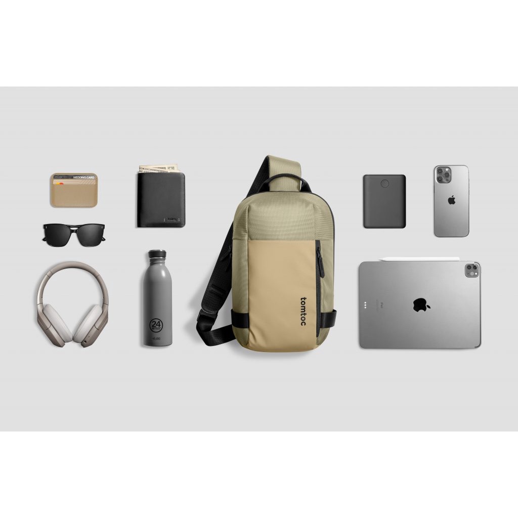 Túi đeo đa năng Tomtoc CroxBody EDC Sling Bag | 11inch Khaki- A54