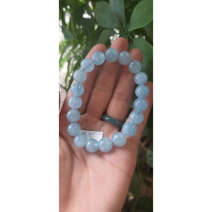 Chuỗi vòng tay đá Aquamarine - size 10 - 8 li (Trang sức phong thuỷ 2023)